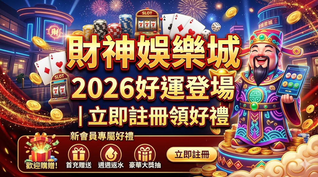 財神娛樂城2026好運登場｜立即註冊領好禮