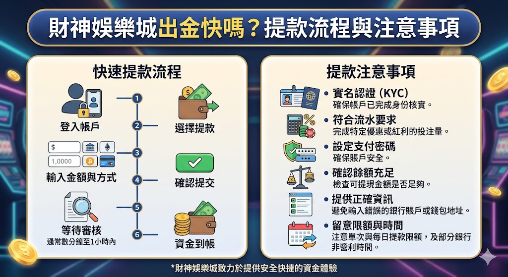 提款流程與注意事項